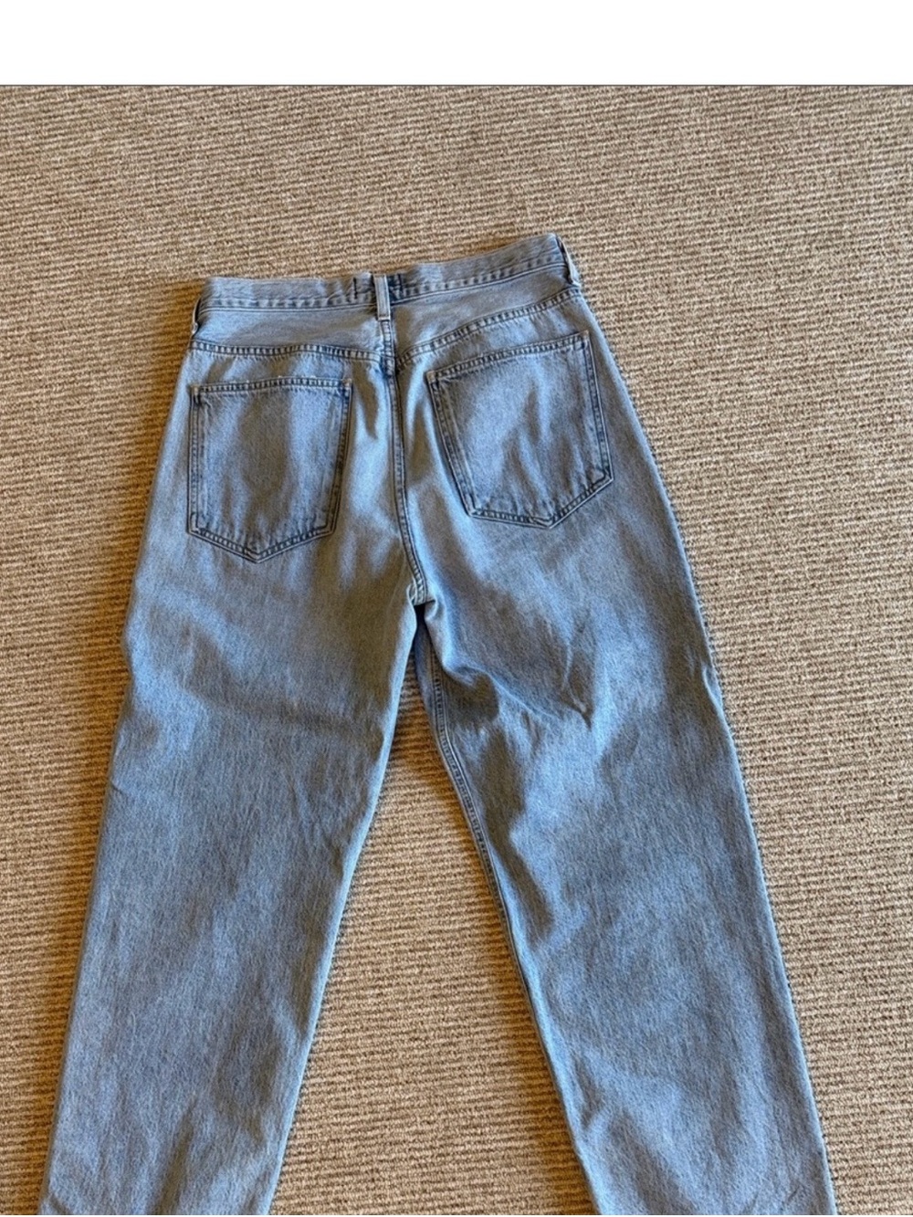 AGOLDE Light Blue High-Rise Straight Jeans
